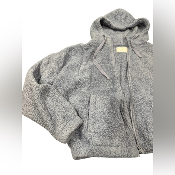Aeropostale Cozy‎ Blue Sherpa Hoodie - Picture 3 of 8